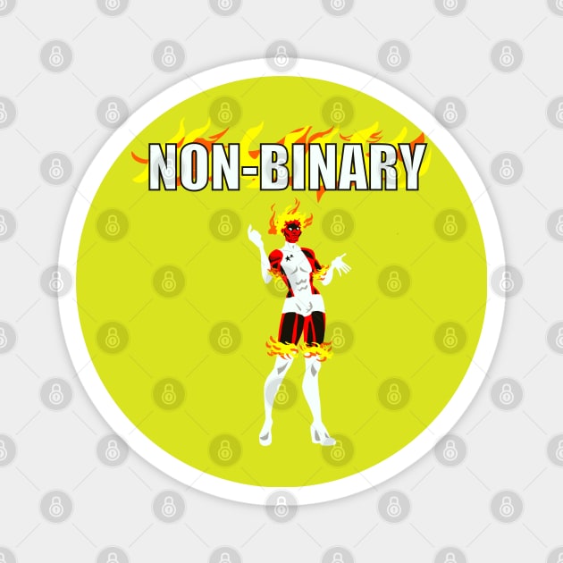 NON-BINARY Magnet by MichaelFitzTroyT